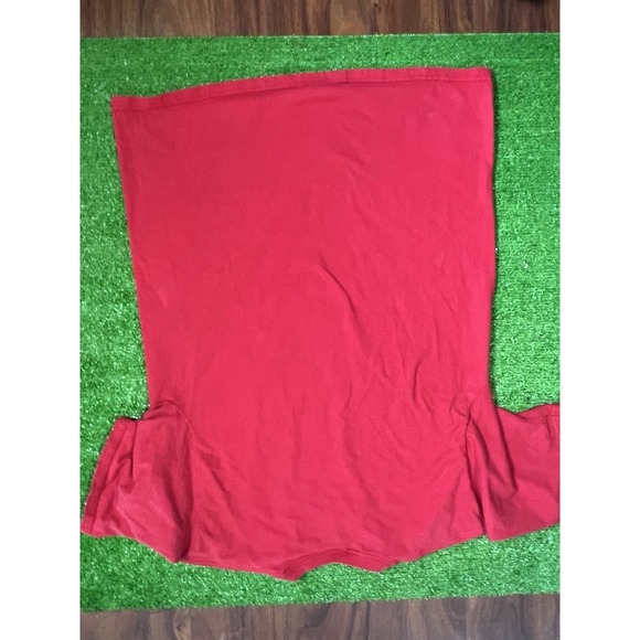 Vintage Single Stitch Heavy Cotton T-shirts (2) LG 90s Pluma Red & Black Solid - Picture 7 of 12